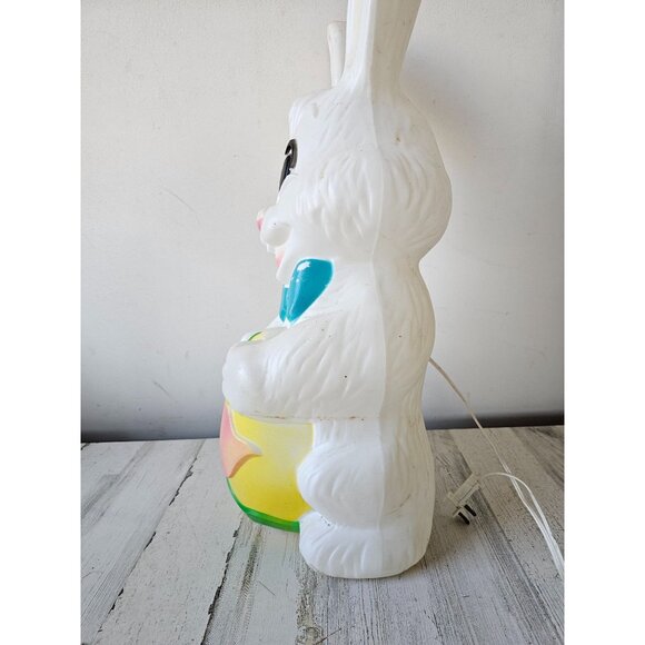 Vintage Sun Hill‎ 28" Easter rabbit bunny egg blow mold lawn spring Easter decor - Picture 4 of 9